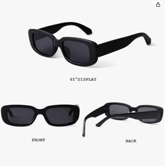 Retro Driving Glasses 90’s Vintage Fashion Narrow Square Frame UV400 Protection